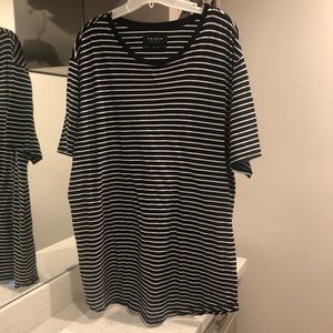 PacSun Striped Scallop Fit Shirt